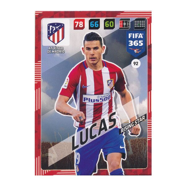 Fifa 365 Cards 2018 - 092 - Lucas - Atlético de Madrid