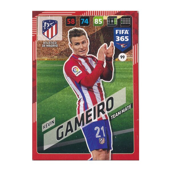 Fifa 365 Cards 2018 - 099 - Kévin Gameiro - Atlético de Madrid