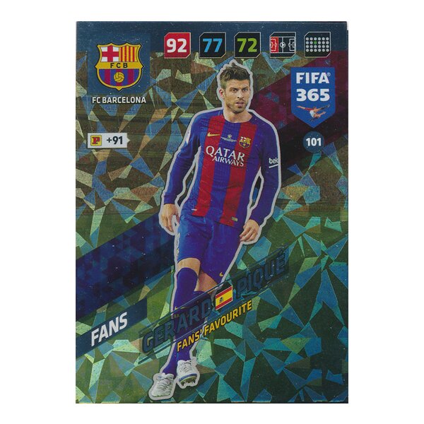 Fifa 365 Cards 2018 - 101 - Gerard Piqué - FC Barcelona - Fans