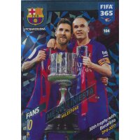 Fifa 365 Cards 2018 - 104 - Messi / Iniesta - FC...