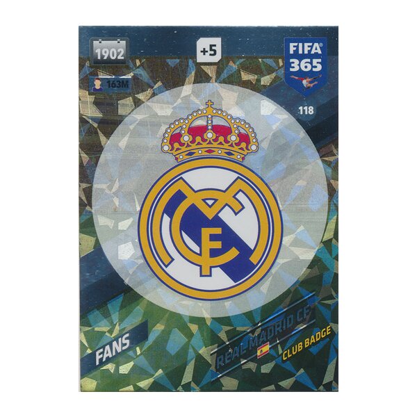 Fifa 365 Cards 2018 - 118 - Real Madrid CF Badge - Real Madrid CF - Fans