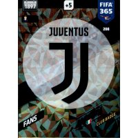 Fifa 365 Cards 2018 - 208 - Juventus Badge - Juventus - Fans