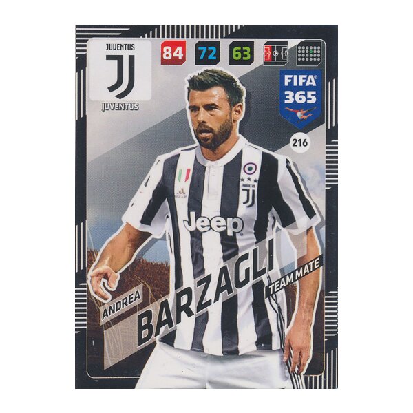 Fifa 365 Cards 2018 - 216 - Andrea Barzagli - Juventus