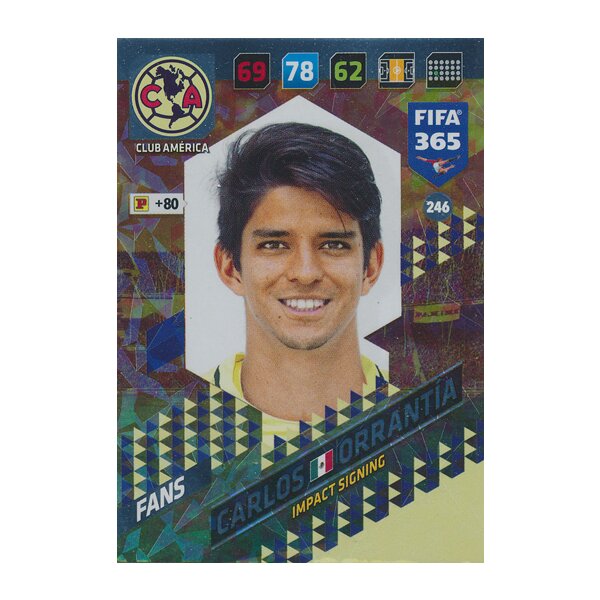 Fifa 365 Cards 2018 - 246 - Carlos Orrantía - Club América - Impact Signing