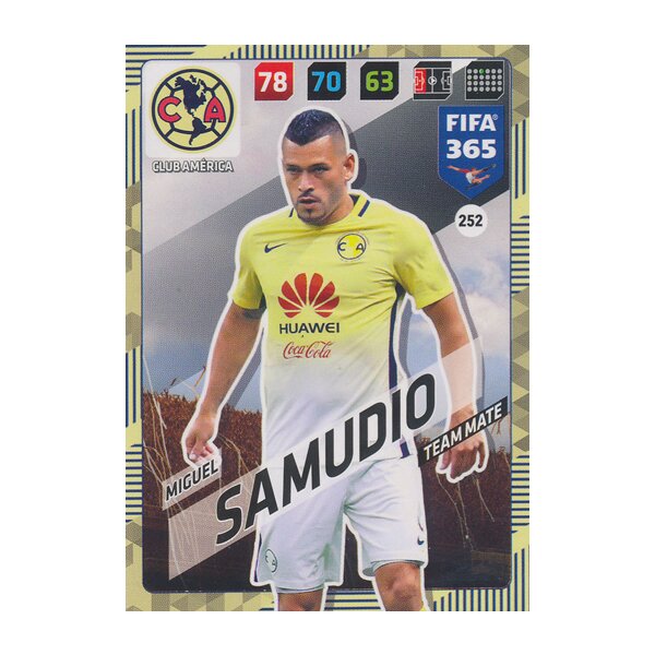 Fifa 365 Cards 2018 - 252 - Miguel Samudio - Club América