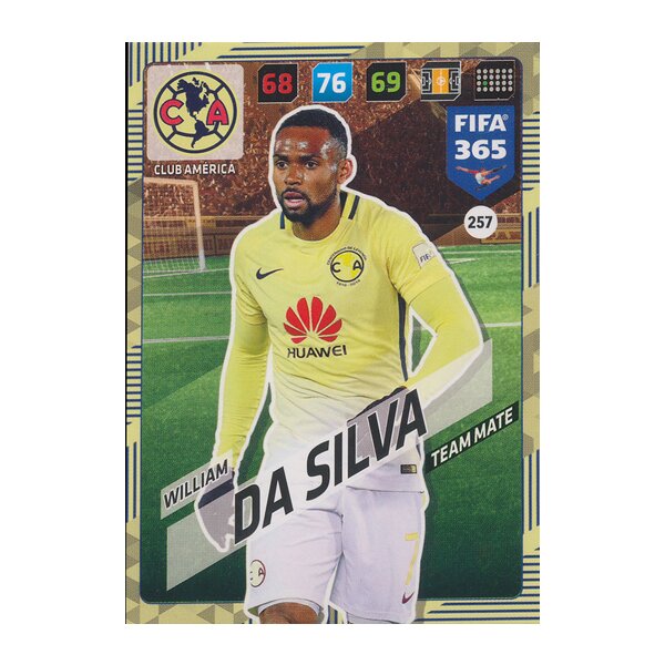 Fifa 365 Cards 2018 - 257 - William da Silva - Club América