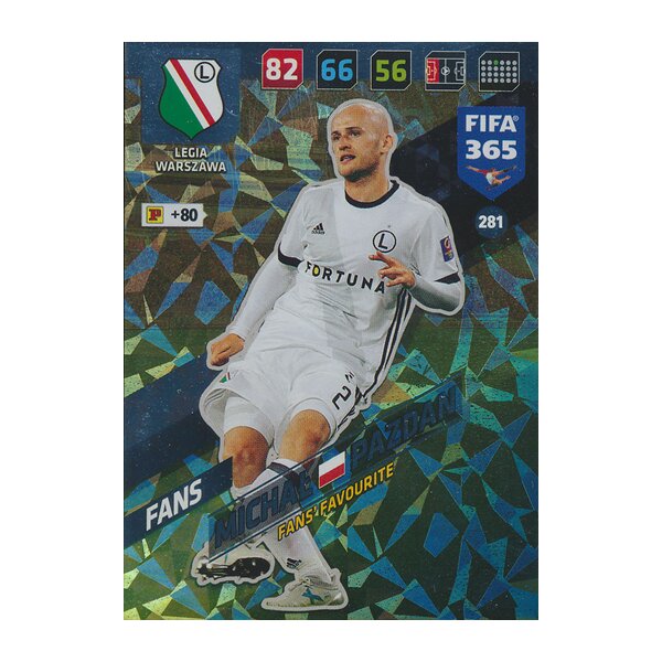 Fifa 365 Cards 2018 - 281 - Michal Pazdan - Legia Warszawa - Fans