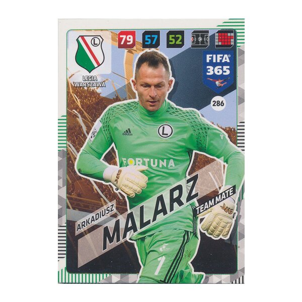 Fifa 365 Cards 2018 - 286 - Arkadiusz Malarz - Legia Warszawa