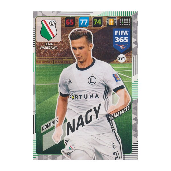 Fifa 365 Cards 2018 - 294 - Dominik Nagy - Legia Warszawa