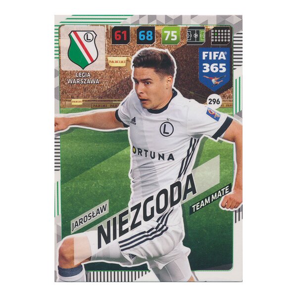 Fifa 365 Cards 2018 - 296 - Jaroslaw Niezgoda - Legia Warszawa