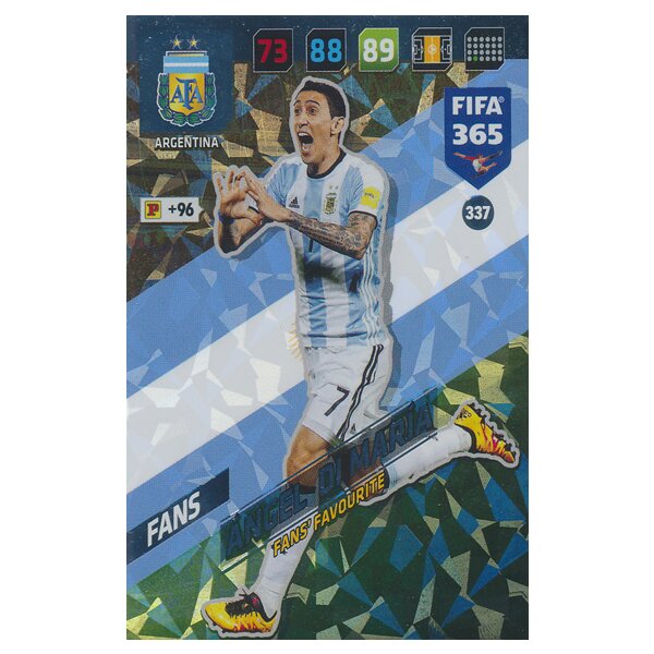 Fifa 365 Cards 2018 - 337 - Ángel Di María - Argentinien - Fans