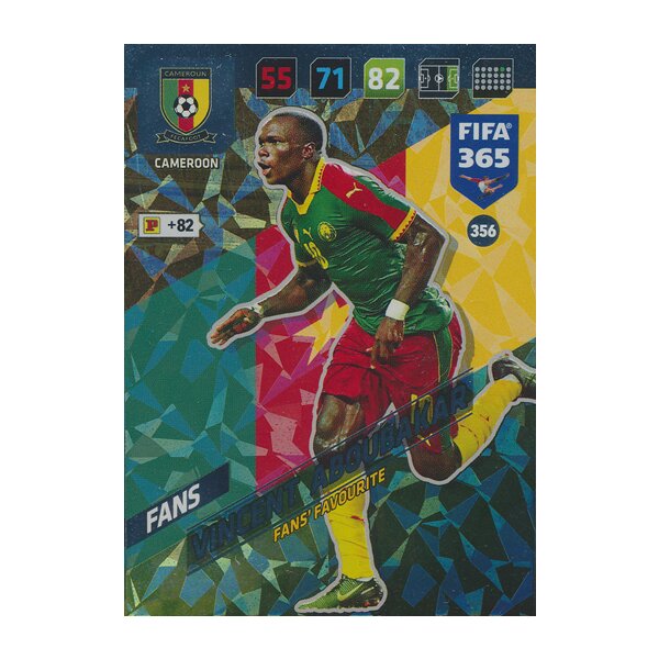 Fifa 365 Cards 2018 - 356 - Vincent Aboubakar - Kamerun - Fans