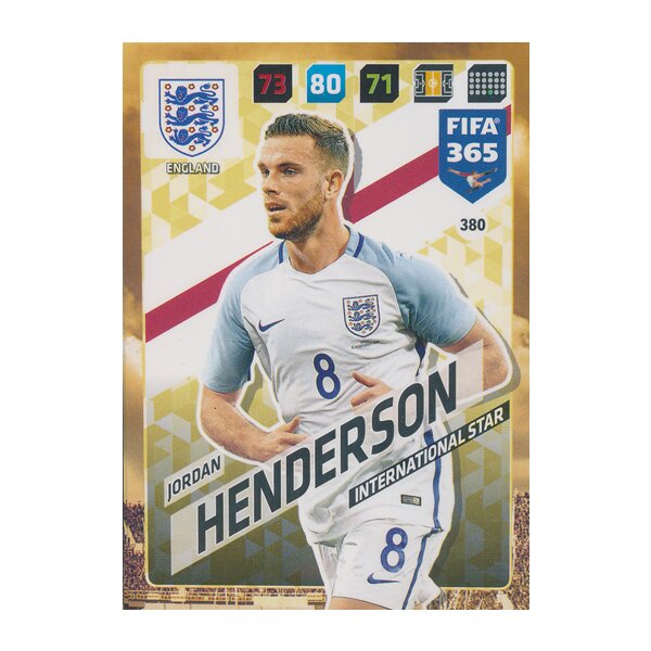 Fifa 365 Cards 2018 - 380 - Jordan Henderson - England