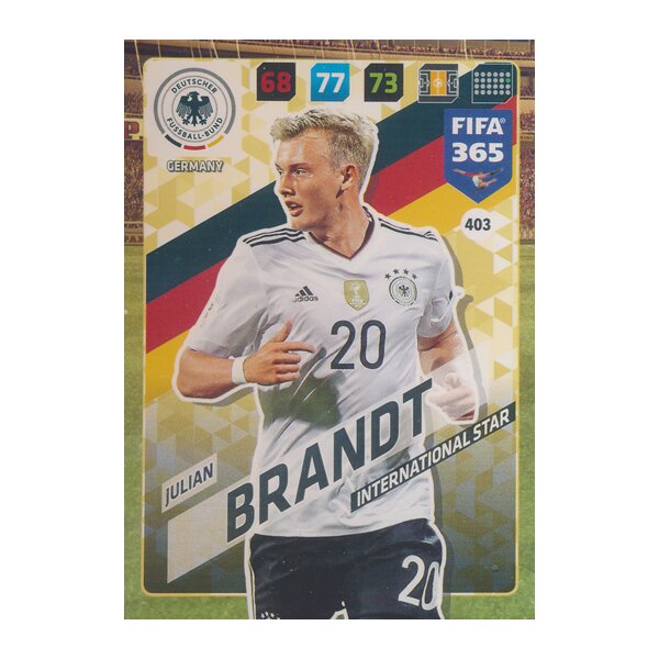 Fifa 365 Cards 2018 - 403 - Julian Brandt - Deutschland