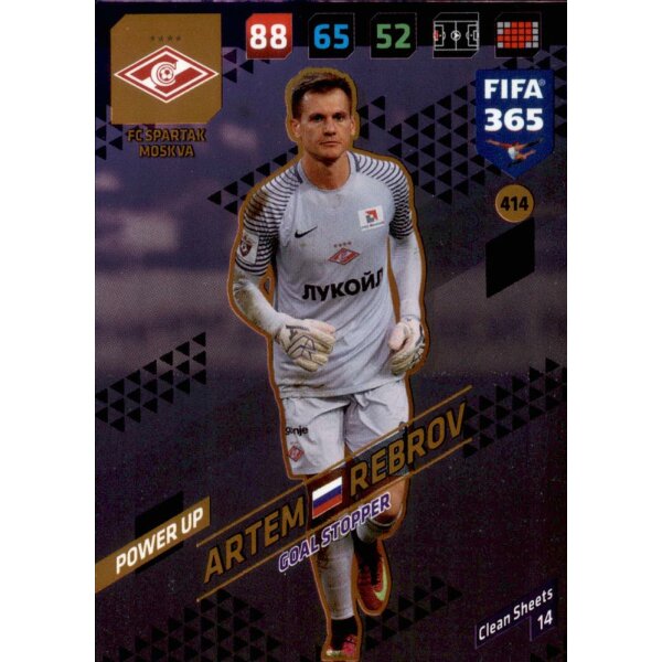 Fifa 365 Cards 2018 - 414 - Artem Rebrov - Power UP - Goal Stoppers