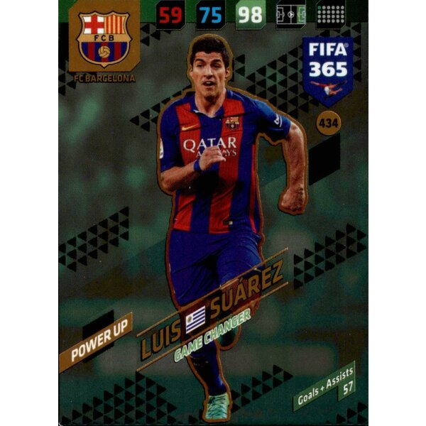 Fifa 365 Cards 2018 - 434 - Luis Suárez - Power UP - Game Changers