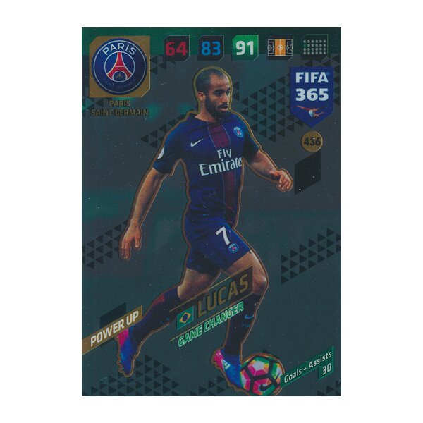 Fifa 365 Cards 2018 - 436 - Lucas - Power UP - Game Changers