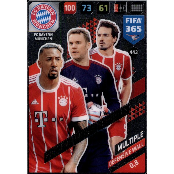 Fifa 365 Cards 2018 - 443 - Boateng / Neuer / Hummels - Multiple