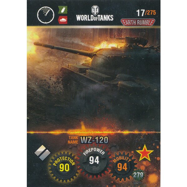 Nr. 17 - World of Tanks - WZ-120 - Nation und Tank cards