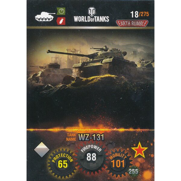 Nr. 18 - World of Tanks - WZ-131 - Nation und Tank cards