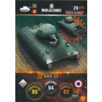 Nr. 26 - World of Tanks - AMX 40 - Nation und Tank cards