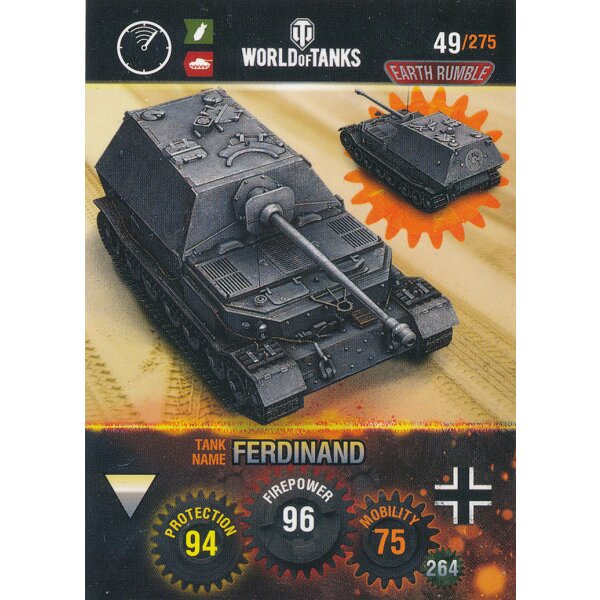 Nr. 49 - World of Tanks - Ferdinand - Nation und Tank cards