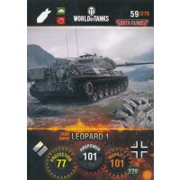 Nr. 59 - World of Tanks - Leopard 1 - Nation und Tank cards