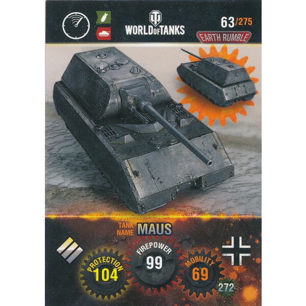 Nr. 63 - World of Tanks - Maus - Nation und Tank cards