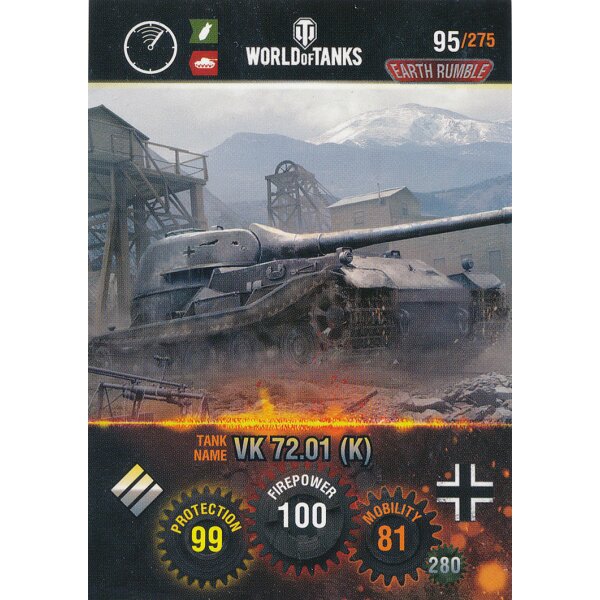 Nr. 95 - World of Tanks - VK 72.01 (K) - Nation und Tank cards