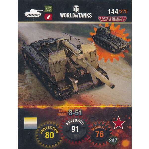 Nr. 144 - World of Tanks - S-51 - Nation und Tank cards