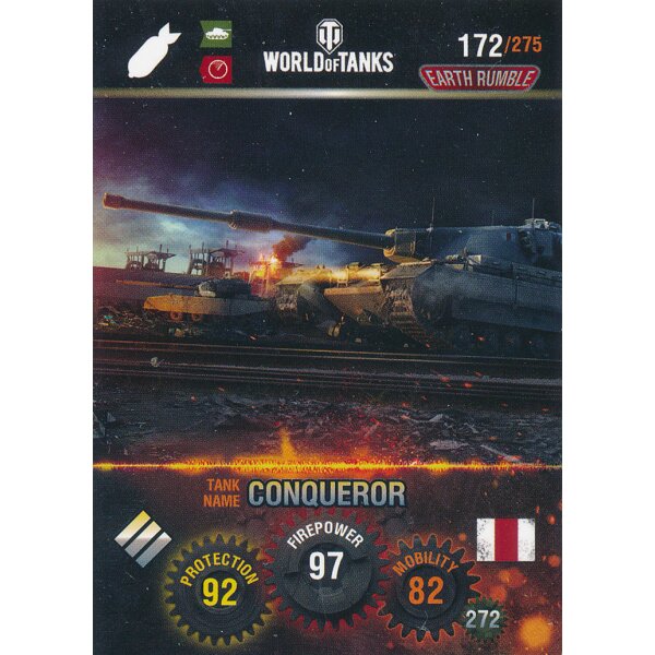 Nr. 172 - World of Tanks - Conqueror - Nation und Tank cards