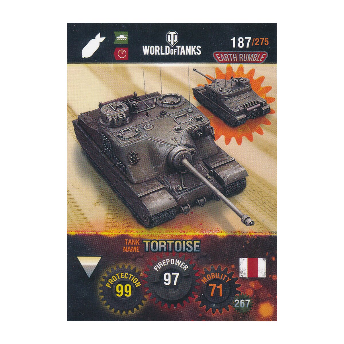 Nr 187 World Of Tanks Tortoise Nation Und Tank Cards 0 39 Eu