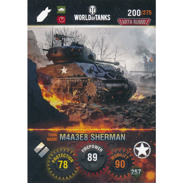 Nr. 200 - World of Tanks - M4A3E8 Sherman - Nation und Tank cards