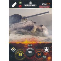 Nr. 203 - World of Tanks - M6 - Nation und Tank cards