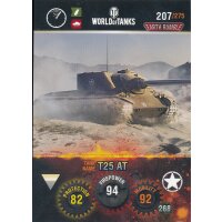 Nr. 207 - World of Tanks - T25 AT - Nation und Tank cards