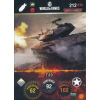 Nr. 212 - World of Tanks - T49 - Nation und Tank cards