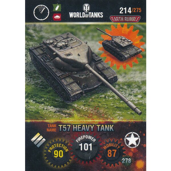 Nr. 214 - World of Tanks - T57 Heavy Tank - Nation und Tank cards