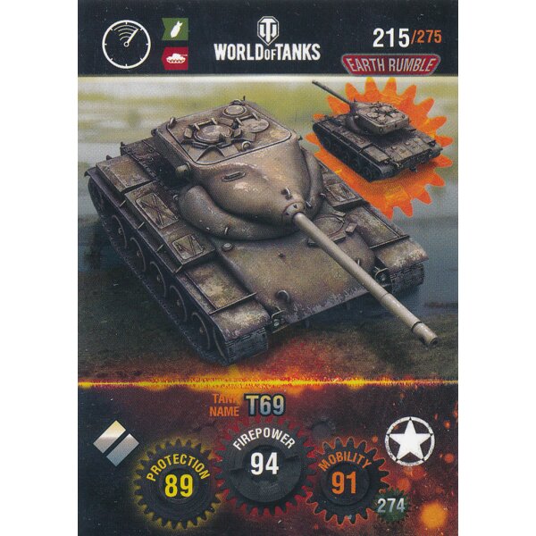 Nr. 215 - World of Tanks - T69 - Nation und Tank cards