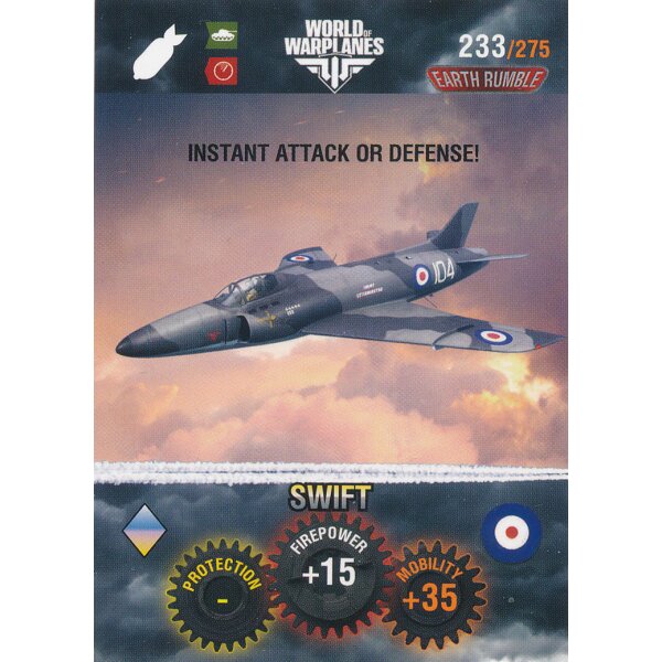 Nr. 233 - World of Tanks - Swift - Warplane cards