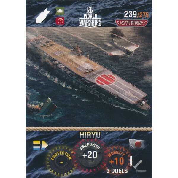 Nr. 239 - World of Tanks - Hiryu - Warship cards