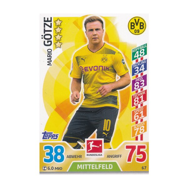 MX 67 - Mario Götze Saison 17/18