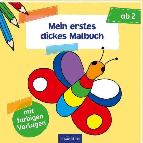 Malbuch ab 2: Mein erstes dickes Malbuch