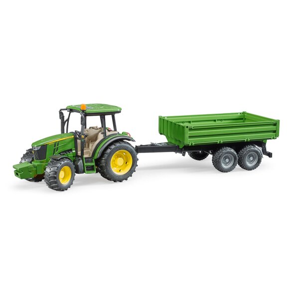 Bruder 2108 - John Deere 5115M mit Bordwandanhänger