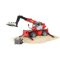 Bruder 2129 - Manitou Teleskopstapler MRT 2150 mit Zubehör