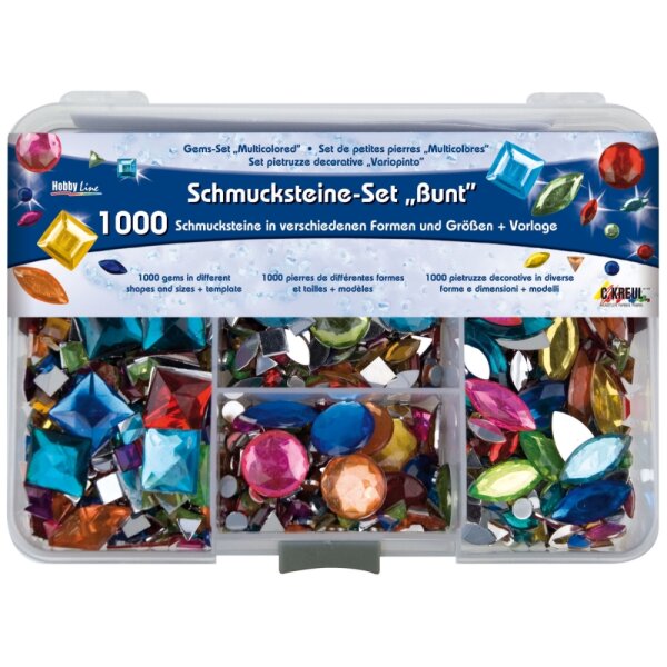 Hobby Line Schmucksteine bunt