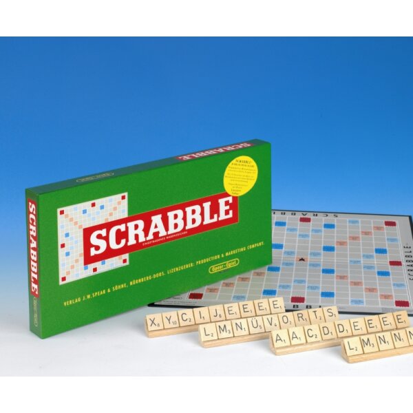 Piatnik 55011 Scrabble Jubiläumsspiel mit Holzsteinen