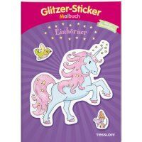 Tessloff Glitzer-Sticker-Malbuch Einhörner