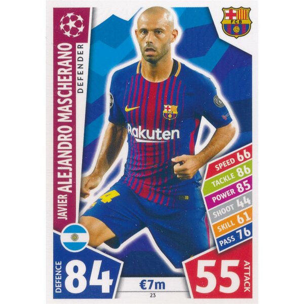 CL1718-023 - Javier Alejandro Mascherano - FC Barcelona