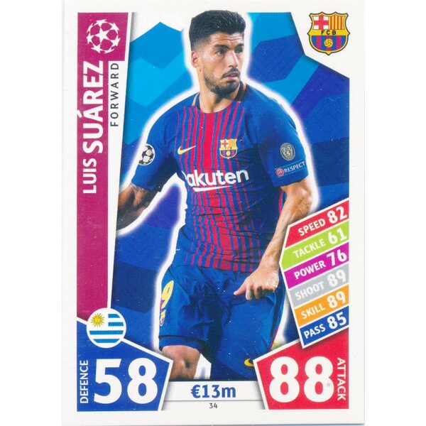 CL1718-034 - Luis Suarez - FC Barcelona