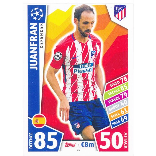 CL1718-039 - Juanfran - Club Atletico de Madrid